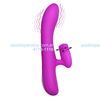 Vibrador 7 funciones con estimulador rotativo de clitoris y USB